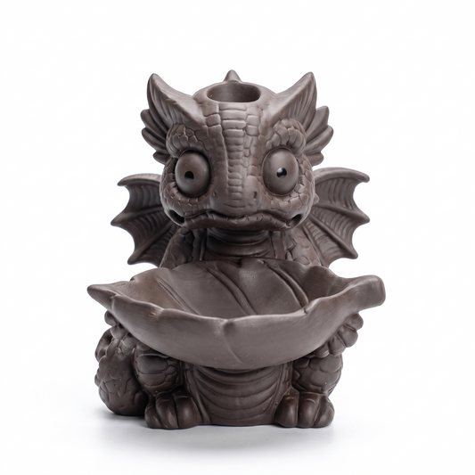 Dragón Baby decorativo Quemador de incienso de cerámica