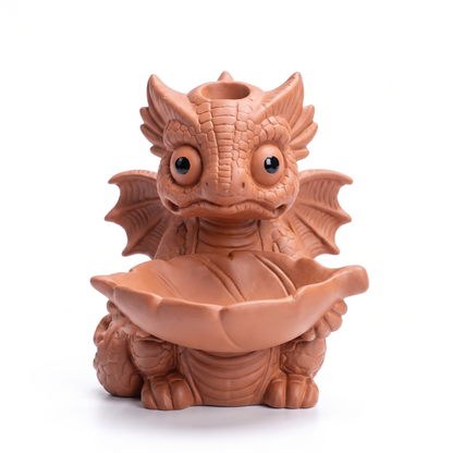 Dragón Baby decorativo Quemador de incienso de cerámica
