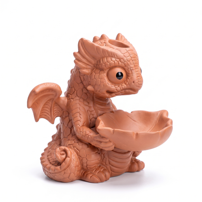 Dragón Baby decorativo Quemador de incienso de cerámica